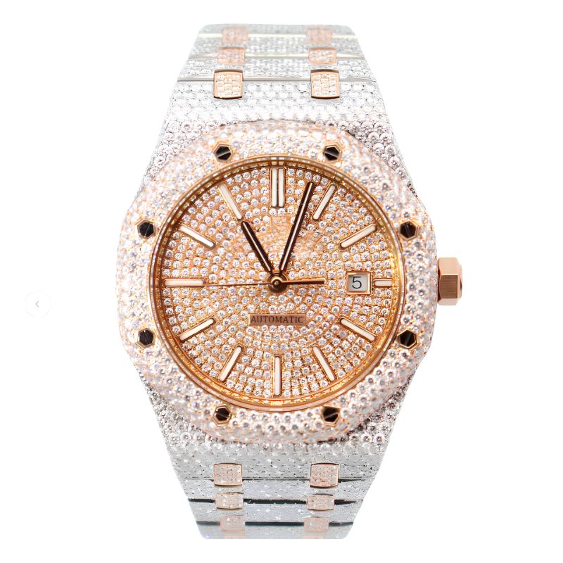 Royal Oak Iced Out Two-Tone