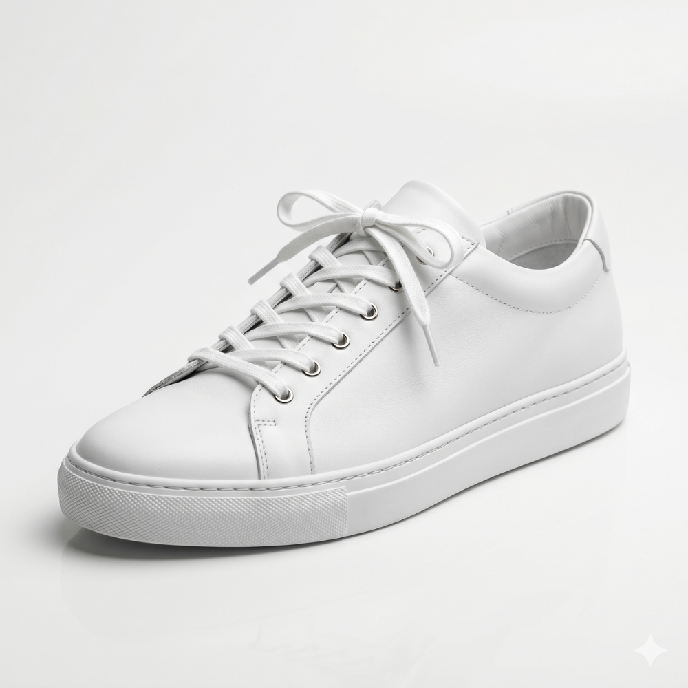 Alpine White Leather Trainers