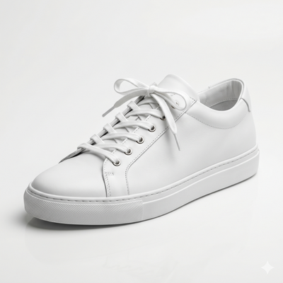 Alpine White Leather Trainers
