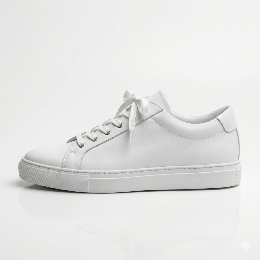 Alpine White Leather Trainers