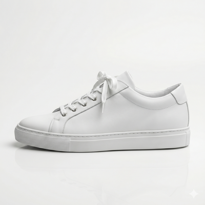 Alpine White Leather Trainers