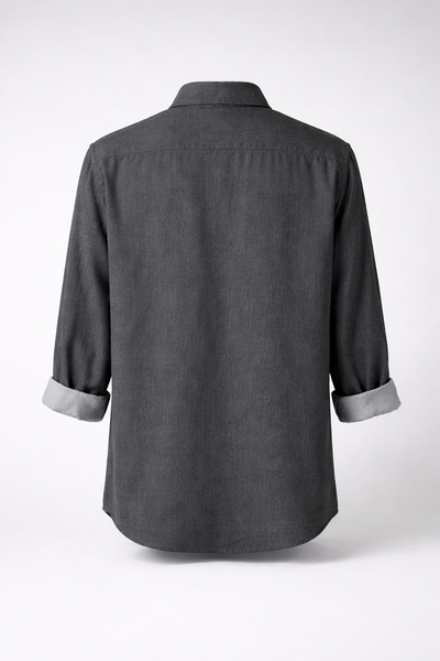 Woven Linen Button-Down Shirt