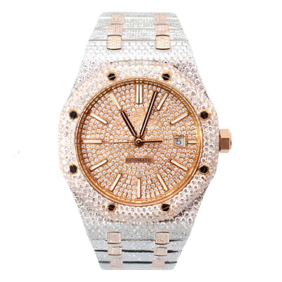 Royal Oak Iced Out Two-Tone