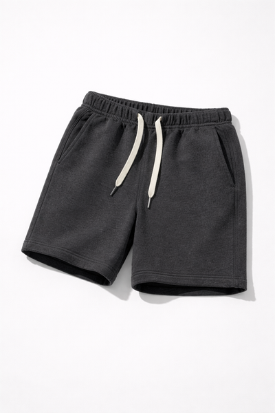 Brushed Terry Cotton Shorts