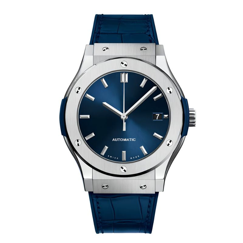 Classic Fusion Automatic Blue Sunray Dial Titanium 565.NX.7170.LR