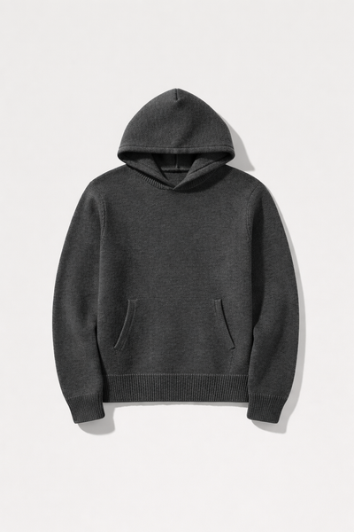 Lightweight Merino Knit Hoodie